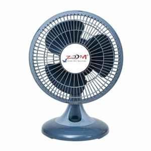 Zoom Miraj 50W 2300rpm Grey Powerful Oscillating Multipurpose Hi Speed Table Fan, Sweep: 300 mm