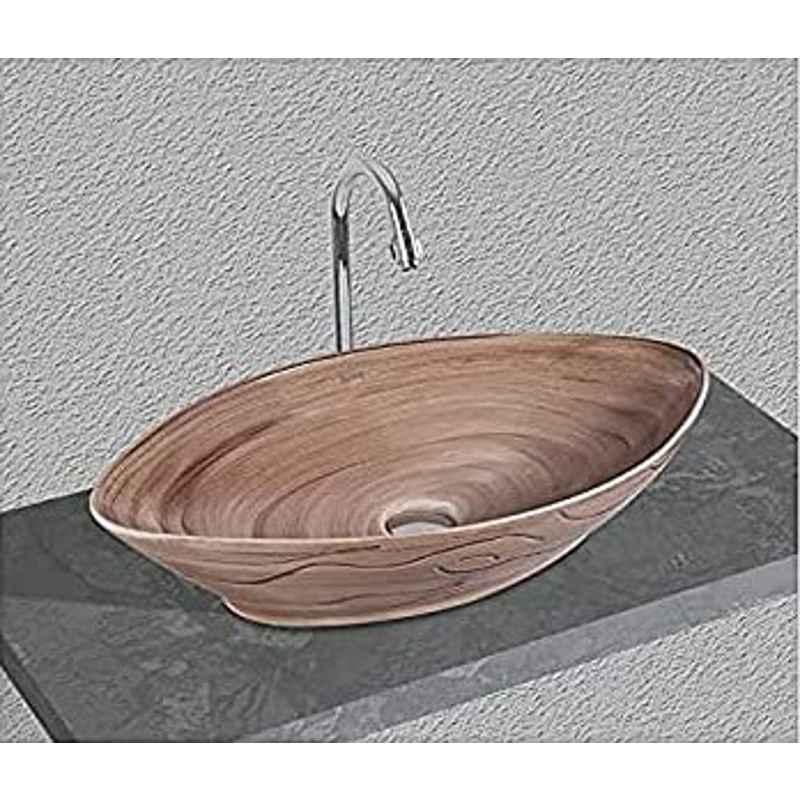 Uken Wash Basin, Table Top Ceramic Wash Basin, Table Top Ceramic Wash Basin For Bathroom, Table Top Wash Basin For Living Room (Antina-203)