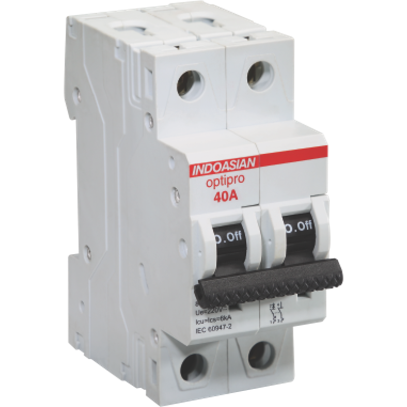 Indoasian Optipro 40A  DC MCB With Extended Link, 811469, Breaking Capacity: 6 kA