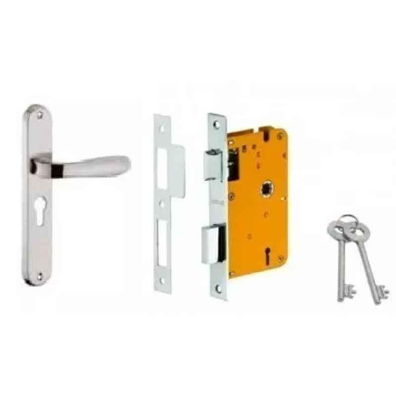 Dorset HL Series Pontus 8 inch Stainless Steel Patina Finish Door Handle Lock Set with KY Mortise Lever Lock (Pack of 2)