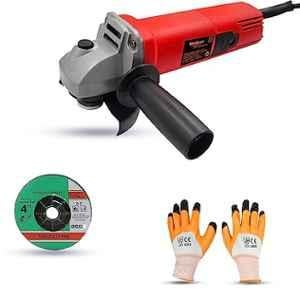 Walkers 800W 4 inch Angle Grinder with Grinding Wheel & Gloves, WKCB459
