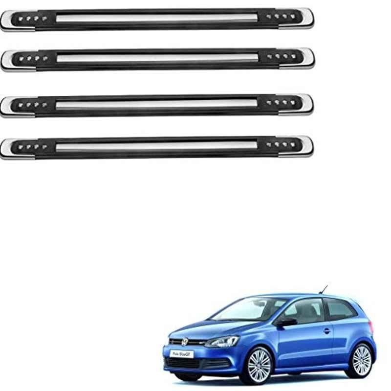 Kozdiko 4 Pcs Designer Black Bumper Protector Set for Volkswagen Polo GT, Koz-66106