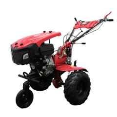 Mitsuyama 270cc 7.37HP 4 Stroke 53 inch Electric Start Petrol Heavy-Duty Power Tiller/Weeder with Shock Absorber, Headlight, 40 Blades & Side Discs, MY-977GH
