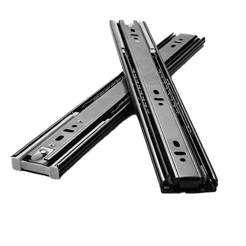 Robustline 22 inch 42mm 3 Fold Steel Ball Bearing Side Mounted Full Extension Soft Closing Drawer Slide