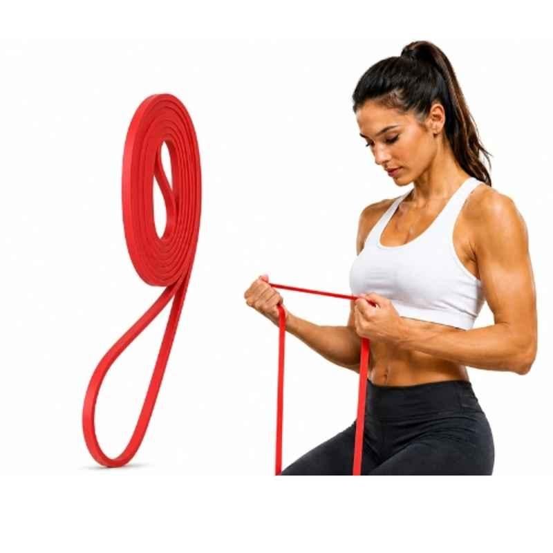Shopeleven 1.5x107cm TPE Red Resistance Band for Strength Training, Body Building & Stretching