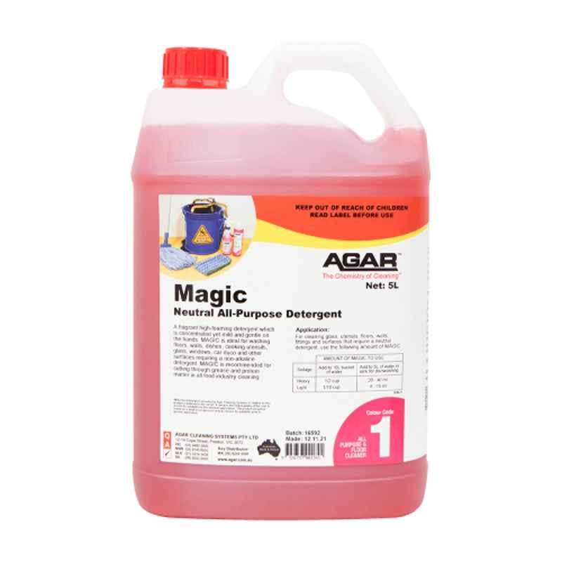 AGAR Magic 5L Rose All Purpose Detergent Liquid, MA5