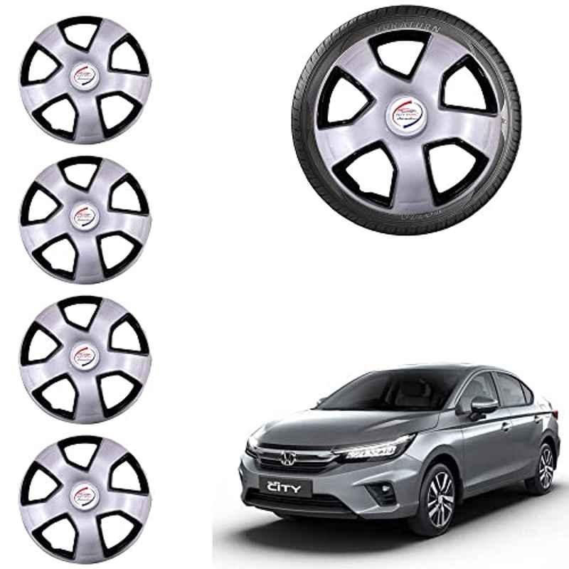 Auto Pearl 4 Pcs 15 inch ABS Grey Car Wheel Cover Set for Honda City