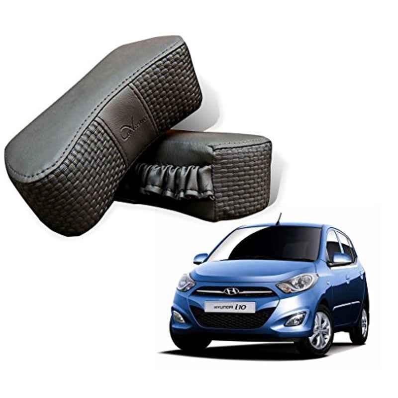 Kozdiko 2 Pcs Memory Foam Grey Car Vastra Neck Rest Cushion Set for Hyundai i10, koz_5427