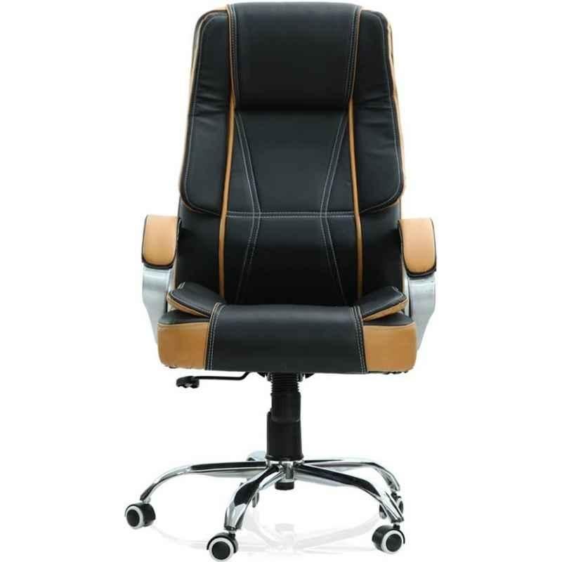 Mezonite High Back Leatherette Black Office Chair For Executives (Pack of 2)