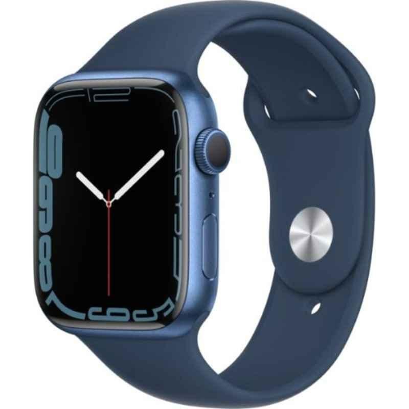 Apple 7 Series 45mm Blue GPS Smart Watch with Blue Sport Band