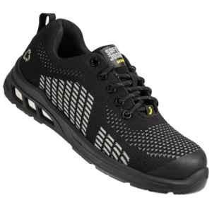 Safety Jogger Ecofitz Knitted Fabric Steel Toe Safety Shoes with Anti-Static PU Sole, Size: 7