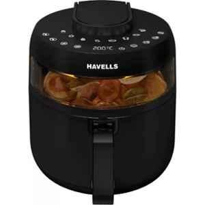 Havells Prolife Crystal 5 Litre 1500W Black Air Fryer, GHFFPEKK140