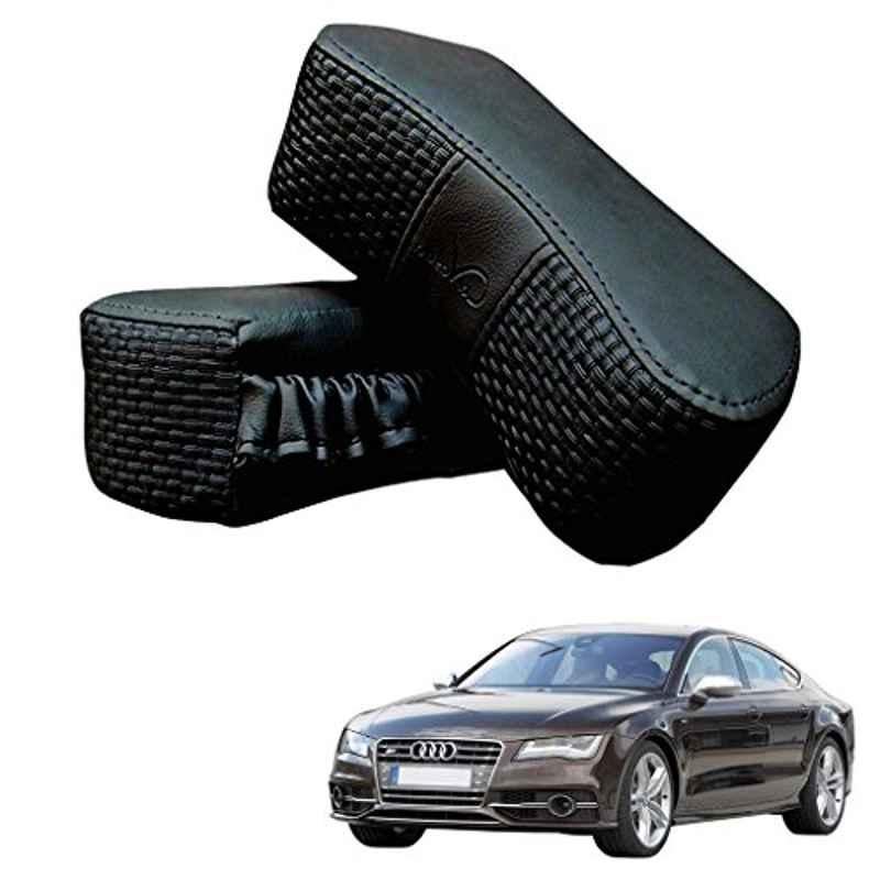 Kozdiko 2 Pcs Memory Foam Black Luxurious Neck Rest Set for Audi RS7 Spotback, koz_34894