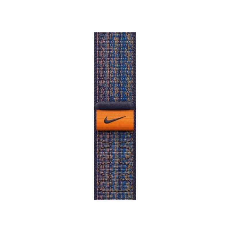 Apple MTL23ZE/A 41mm Woven Nylon Game Royal & Orange Nike Sport Loop