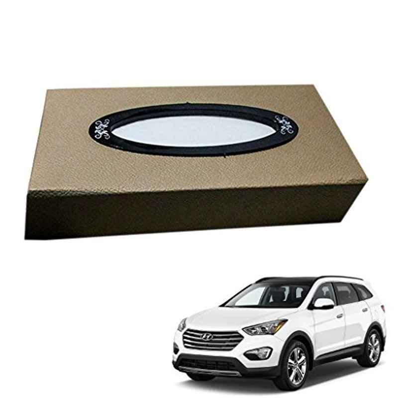 Kozdiko 200 Sheets 100 Pulls Beige Tissue Paper Box for Hyundai Santafe, koz_29934