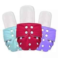 Fastgear Cotton Reusable Baby Diaper with Insert Pad, FG229, Size: Medium