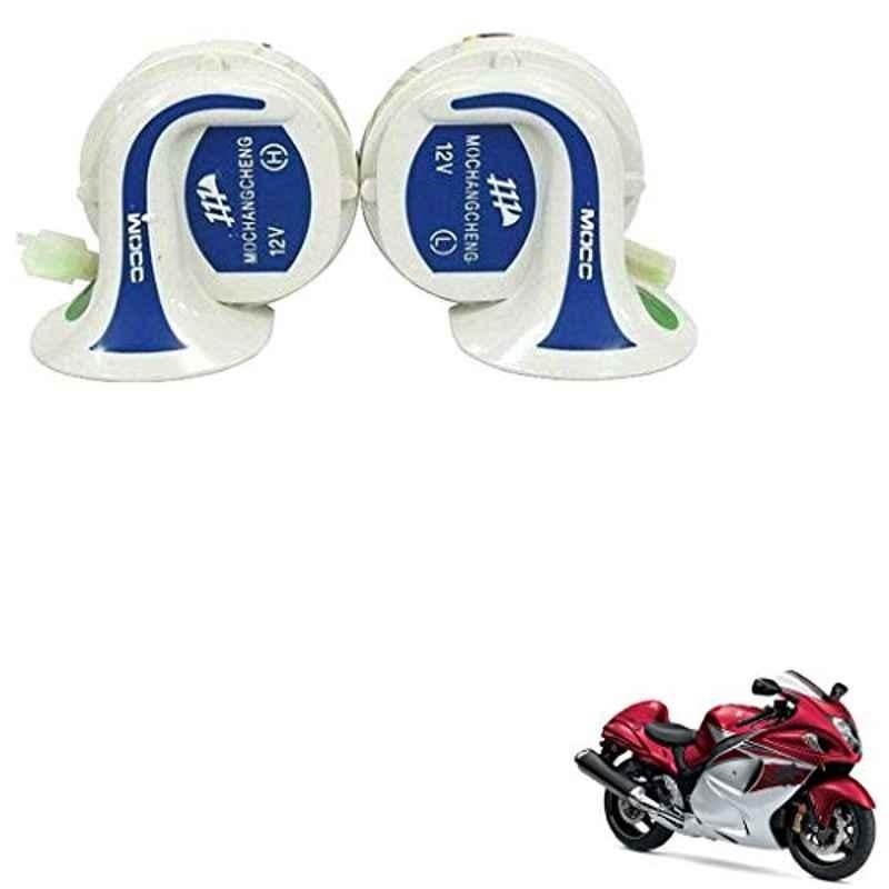 Kozdiko 2 Pcs 18-in-1 Mocc Bike Digital Tone Magic Horn Set for Maruti Suzuki Hayabusa
