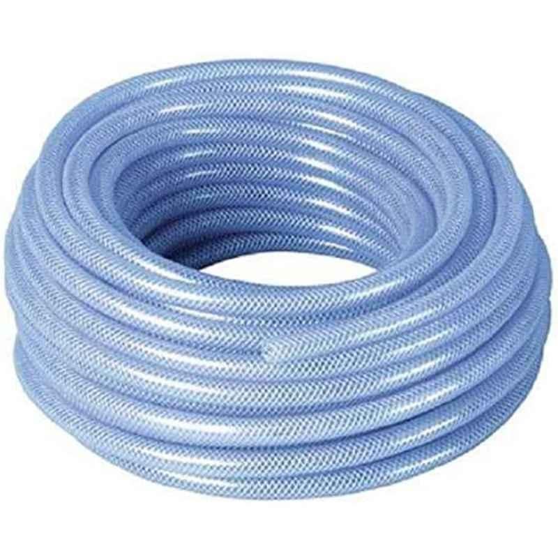 Aqson 1 inchx25m PVC Flexible Reinforced Clear Hose Pipe, AQ786