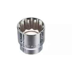 Akar 264 10mm 1/2 inch Chrome Vanadium Steel Bi-Hexagonal Chrome Plated Square Drive Socket