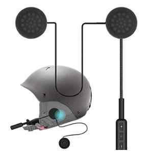 AOW Universal Helmet Headset, Bluetooth Stereo Speakers Hands-Free Music Call Control Mic Earphone Durable