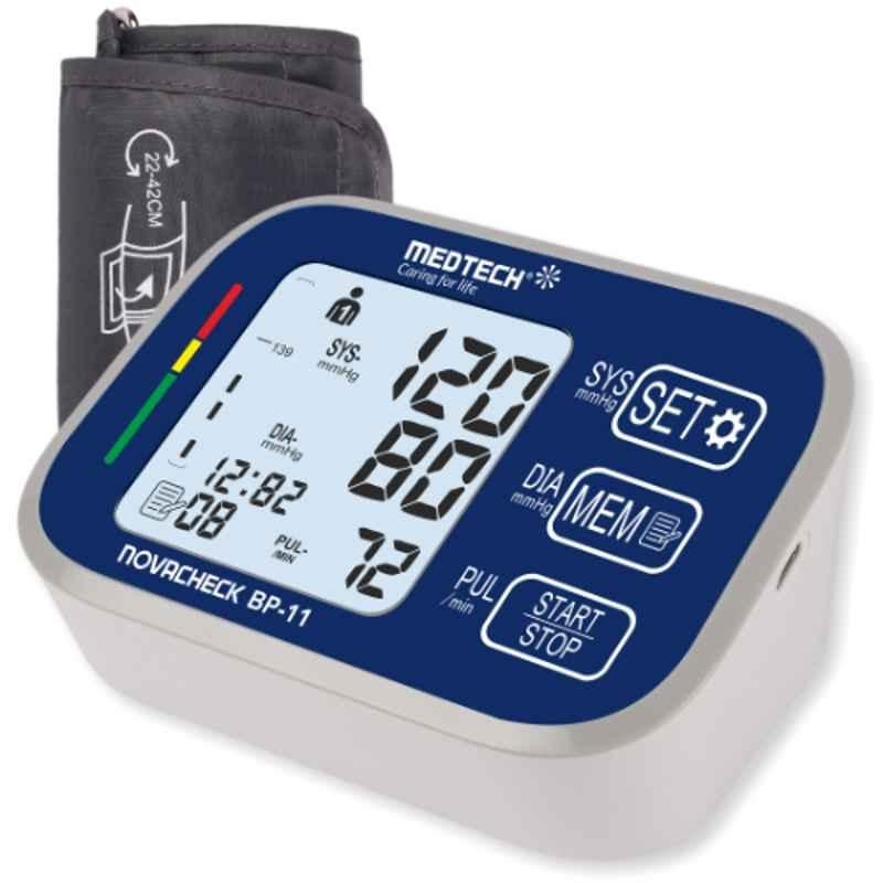 Medtech BP11 Portable Automatic Digital Blood Pressure Monitor Machine with Backlight