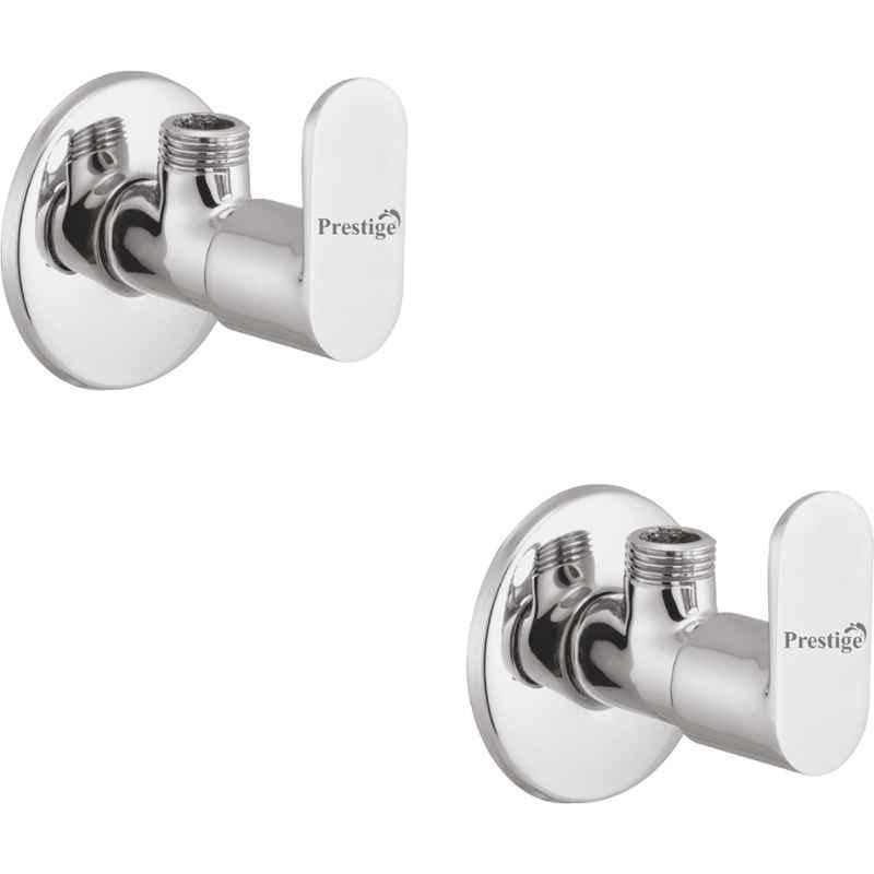 Prestige Ocean Brass Chrome Finish Angle Cock (Pack of 2)