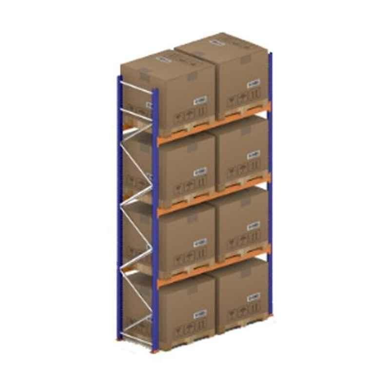 Godrej Ground Plus 3 Layers Steel Selective Pallet Racking, Max Load Capacity: 6000kg, Main Unit: 5000x2700x1000mm (HxWxD)