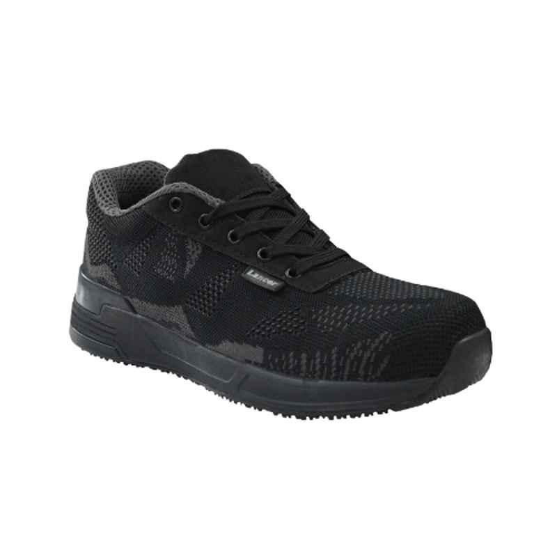 Lancer Composite FRP Toe Primeknit Processed Fabric Black Men Industrial  Safety Shoes, TP-1202 CT/BLK, Size: 7