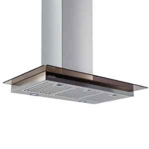 Glen 6062 90cm 1250m /h Silver Designer Kitchen Chimney