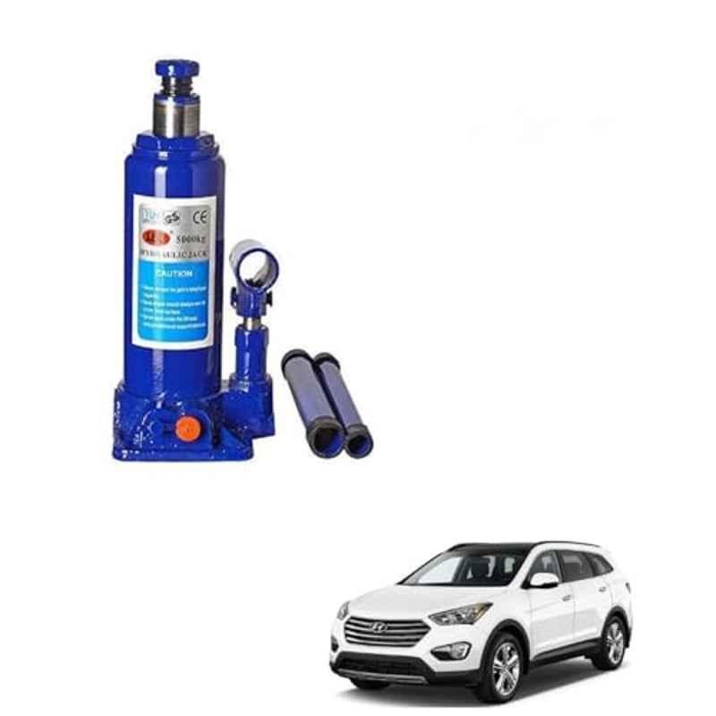 Kozdiko 5 Ton Iron Blue Hydraulic Bottle Jack with Two Rods for Hyundai Santafe