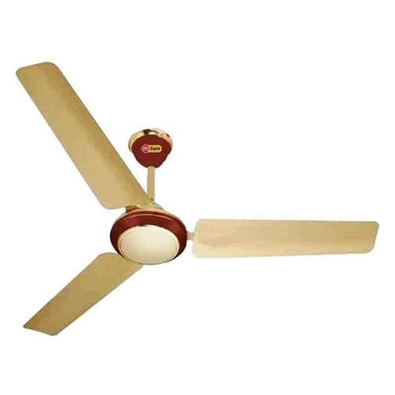 Msure 50W Golden Brown Fusion Ceiling Fan, Sweep 1200 mm