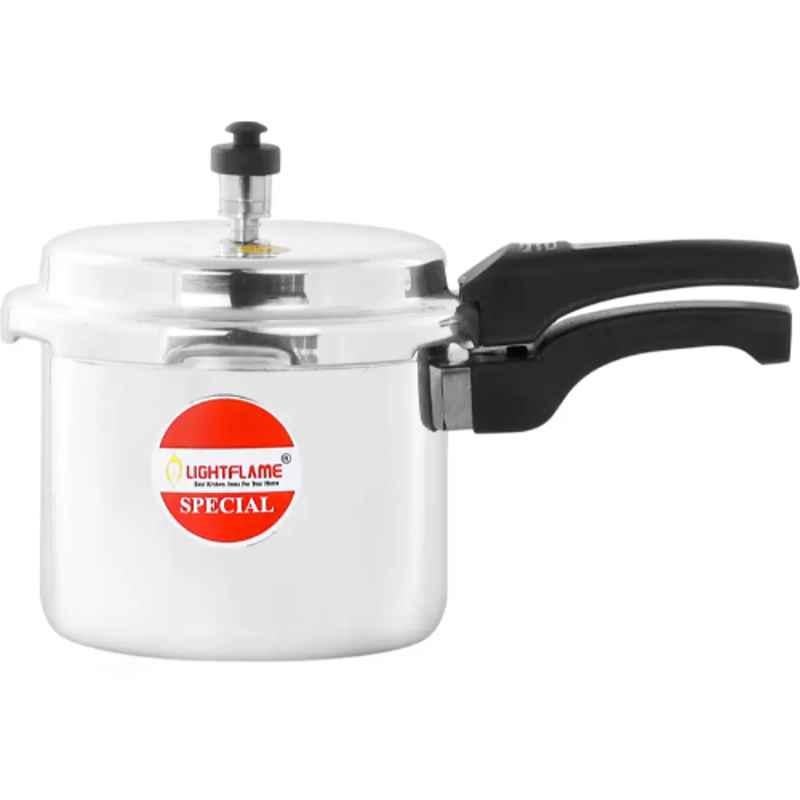 LIGHTFLAME Special 3L Aluminium Pressure Cooker with Bottom Induction