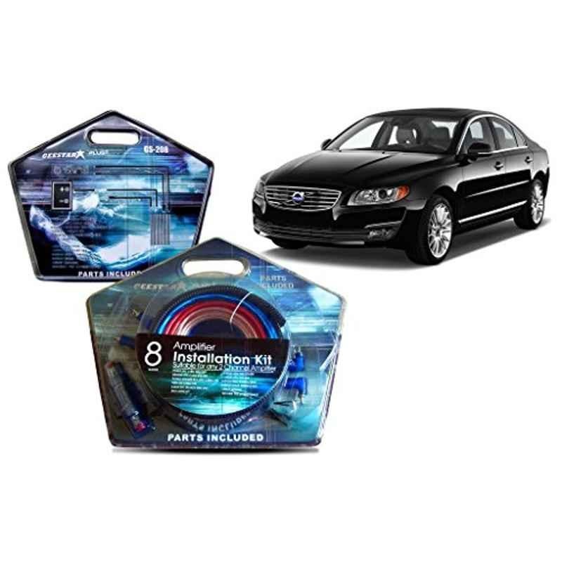 Auto Pearl Geestar Plus 8 Guage 2 Channel Amplifier Full Installation Kit for Volvo S80, GS-208