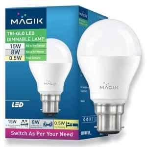 Magik TriGlo 15W 6500K B22 Cool White 3-in-1 LED Dimmable Bulb, LUTG01501567