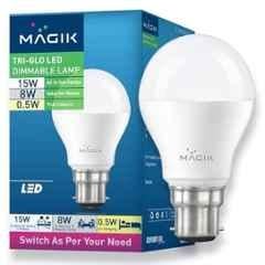 Magik TriGlo 15W 6500K B22 Cool White 3-in-1 LED Dimmable Bulb, LUTG01501567