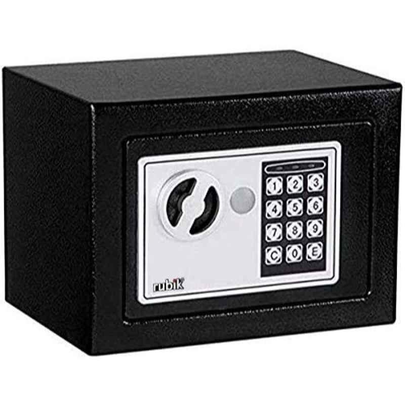 Rubik Alloy Steel Black Digital Electronic Safety Box, RB87-17EB