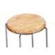 Da URBAN SS Light Brown Wood Stack Stool (Pack of 5)