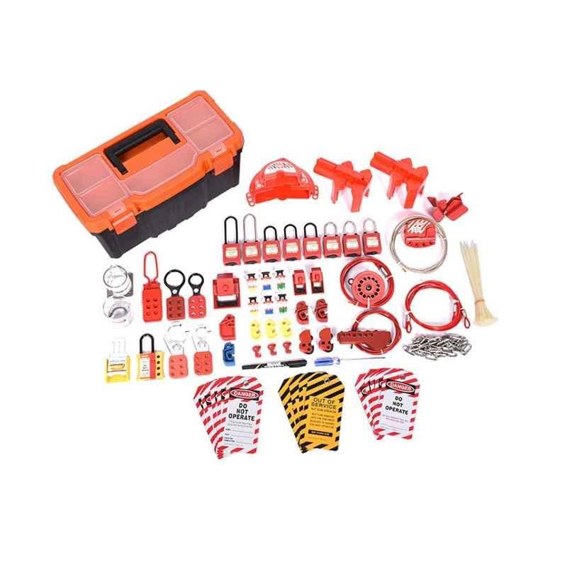 LOK-FORCE 88 Pcs Medium Plastic Tool Box Electro & Mechanical Kit, LOKT-EMPBM-203
