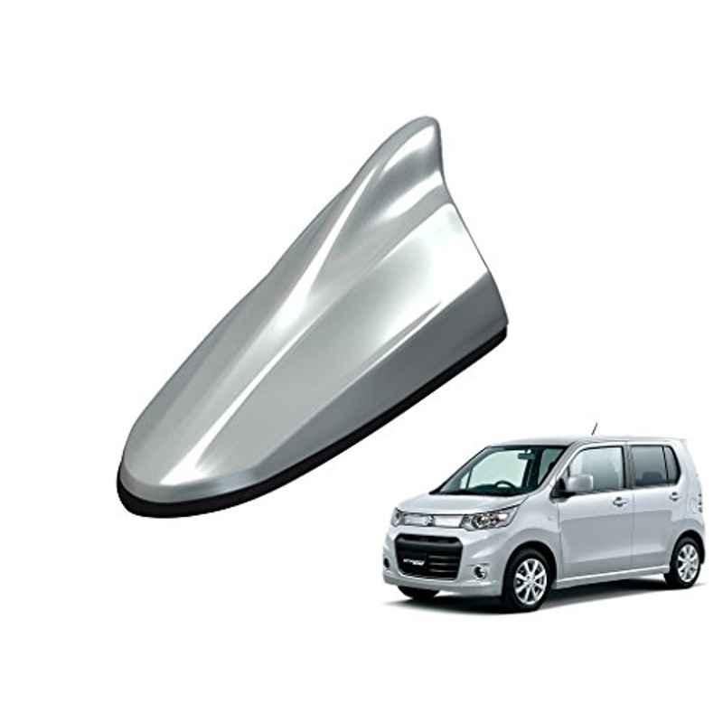 Kozdiko Silver Shark Fin Signal Receiver Antenna for Maruti WagnoR Stingray
