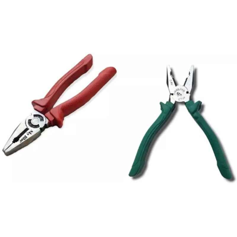 Sky Blue 2 Pcs 7.8 inch Lineman Plier Combo, SBE_PLIER_COMBO_MOD_00336