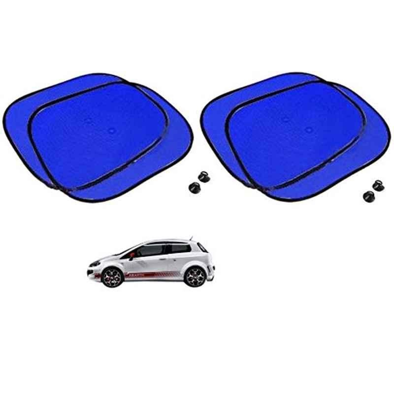 Kozdiko 4 Pcs Blue Chipkoo Car Window Sunshade Curtain Set for Fiat Abarth, koz_82909