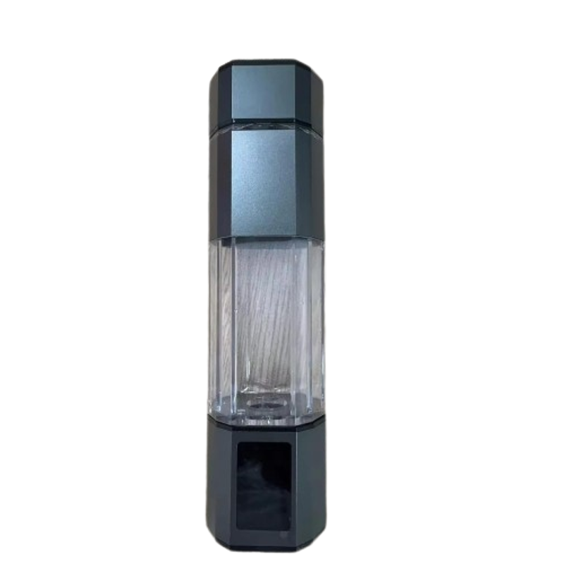 Ametron 300ml Black Smart Touch LED Hydrogen Water Bottle with USB Rechargeable & PEM SPE Technology