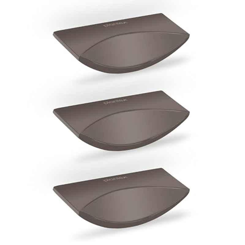 Plantex Knobs for Drawer/Rectangular Drawer Knob/Pull-Push Knobs for Kitchen/Bedroom Drawer (Pack of 3) Satin Black