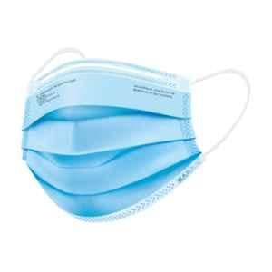 Karam K-AIR 3 Layer Non-Woven Polypropylene Surgical Blue Face Mask, RFM50 with Ear Loop (Pack of 50)