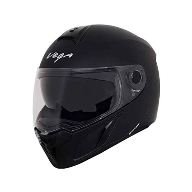Vega Ryker DV ABS Dull Black Full Face Helmet, VHRDC, Size:M