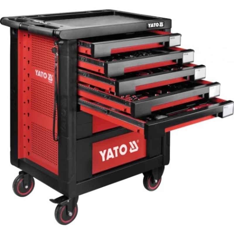 Yato 95.8x76.6x46.5cm 7 Drawers Roller Cabinet with 189 Pcs Tools Kit, YT-55292