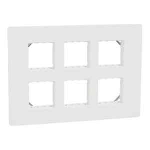 Schneider Electric Miluz ZeTa Polycarbonate 12 Module White Cover Frame, MZCP12M_WH, (Pack of 5)