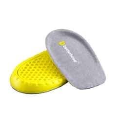 Betterhood Orthotic Gel & Memory Foam Grey Shoe Insert Heel Pad for Men & Women, Size: L (Pack of 2)