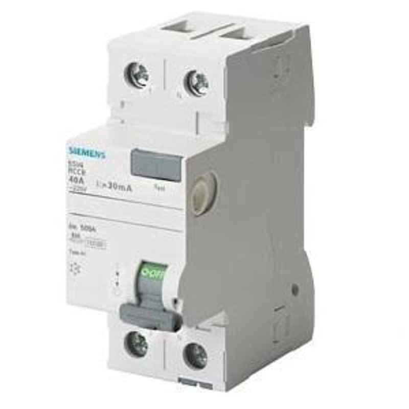 Siemens 5SV 100A Double Pole Betagard RCCB, 5SV44140RC