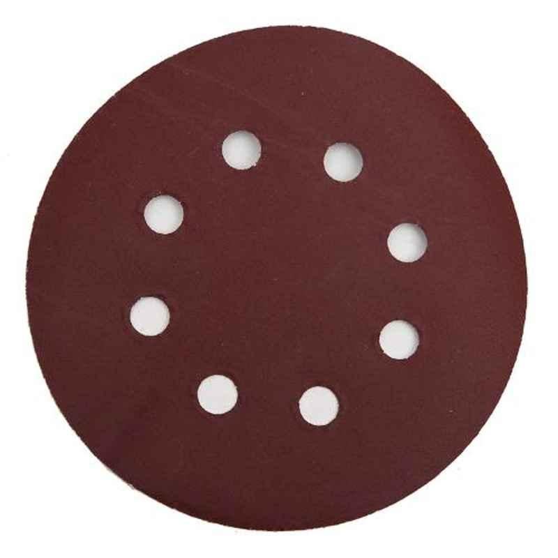 Berger Aluminum Oxide 8 Hole Dustless Hook and Loop Disc Sandpaper Sanding Sheets, F00PXC0XE1000200, (Pack of 2)